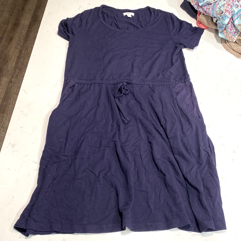 Drawstring dress with pockets